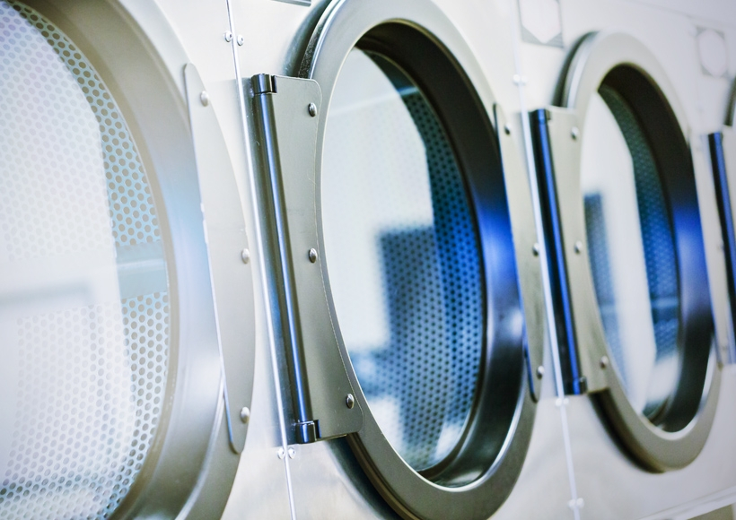 Utilize o GLP para lavagem e secagem de roupas